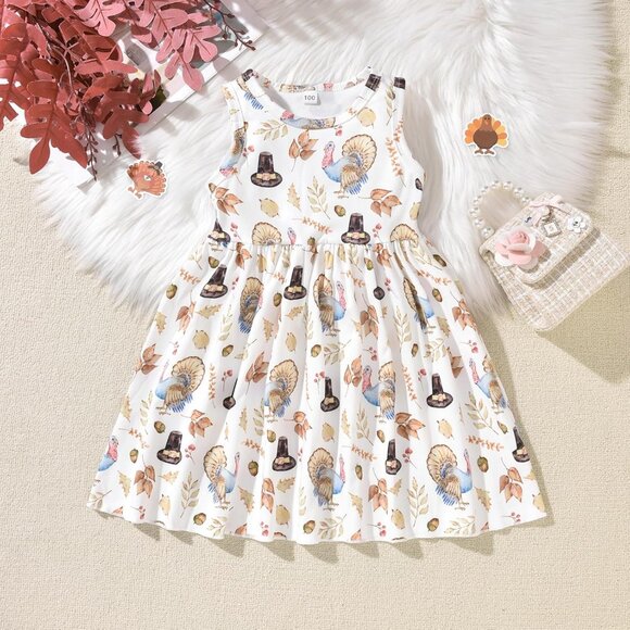 Warm & Stylish Toddler Dress and Cardigan Set - Perfect for Fall Celebrations - Picture 5 of 6